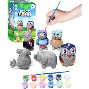 Rock Buddies - DIY Resin Shaped Stone Like Material Animal Figures - Ideal Arts